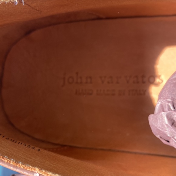 John varvatos  brown leather shoes men 9.5